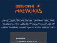 Tablet Screenshot of geelongfireworks.com.au